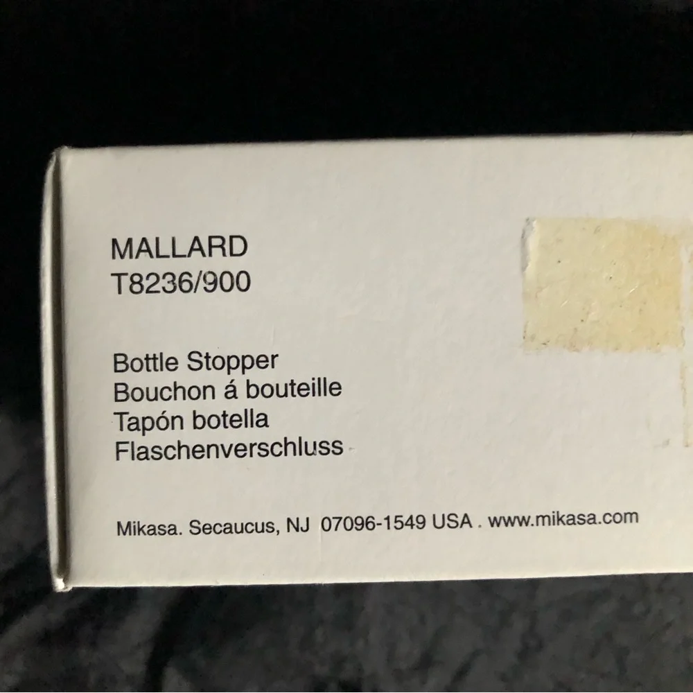 Vintage Mikasa Crystal Bottle Stopper - Mallard Duck - Picture 4 of 15